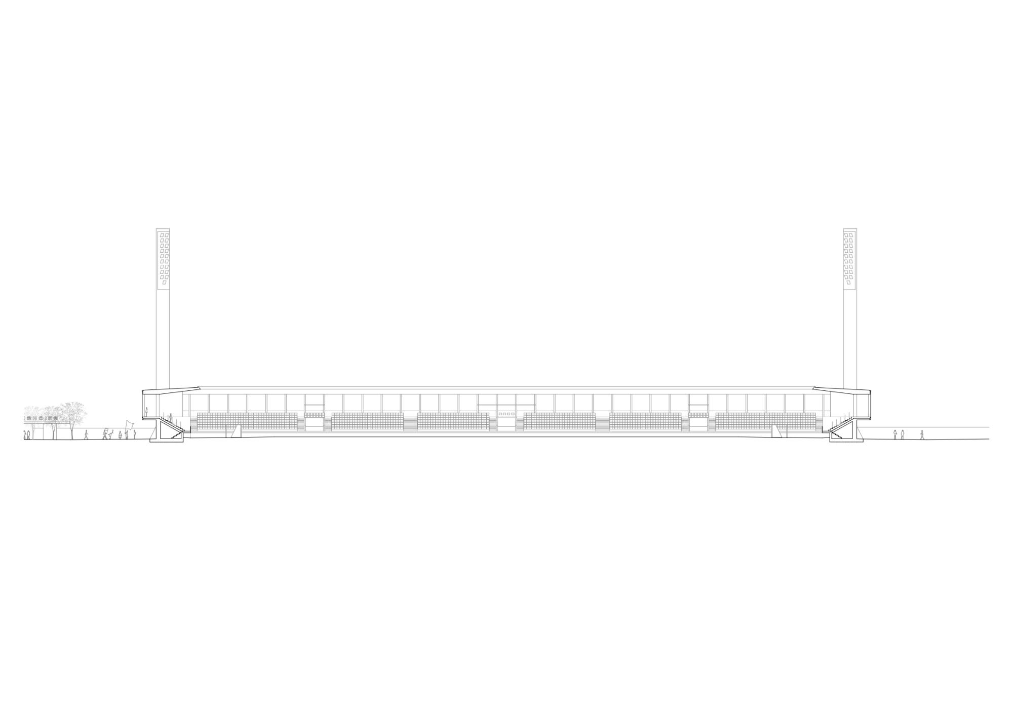 莱茵河谷的社区客厅:卢斯特瑙Reichshof体育场(Reichshof Stadium Lustenau)