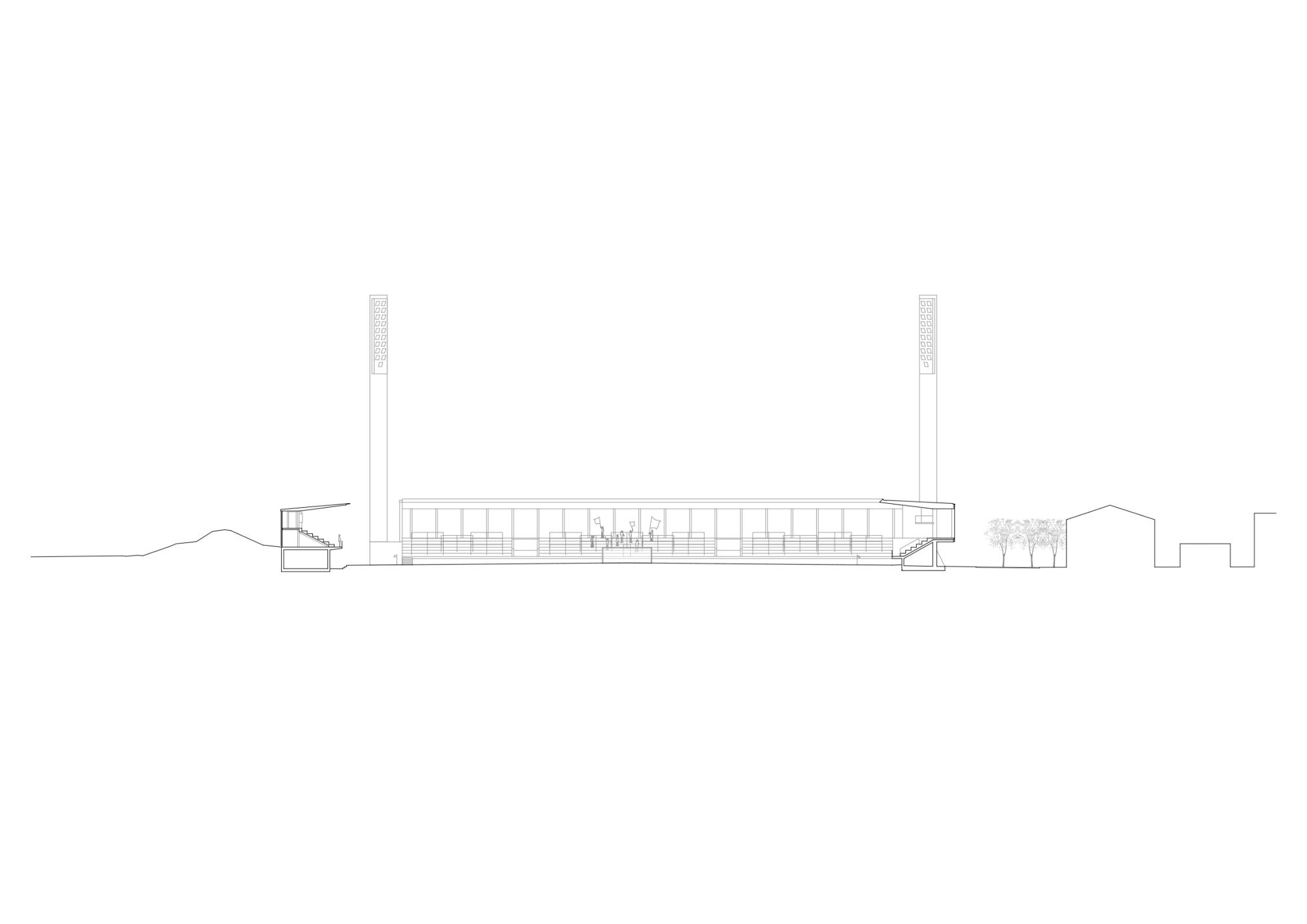 莱茵河谷的社区客厅:卢斯特瑙Reichshof体育场(Reichshof Stadium Lustenau)